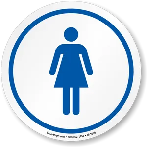 Womens Restroom Sign Icon PNG Image