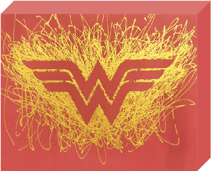 Wonder Woman Logo Artistic Interpretation PNG image with transparent background