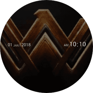 Wonder Woman Logo Clock2018 PNG image with transparent background