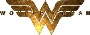 Wonder Woman Logo Design PNG image with transparent background