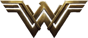 Wonder Woman Logo Design PNG image with transparent background