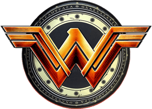 Wonder Woman Logo Emblem PNG image with transparent background