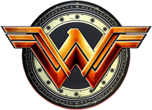 Wonder Woman Logo Emblem PNG image with transparent background