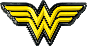 Wonder Woman Logo Emblem PNG image with transparent background