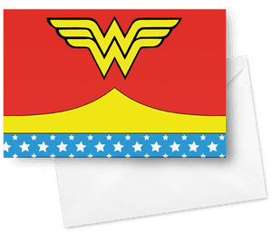 Wonder Woman Logo Envelope PNG image with transparent background