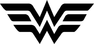 Wonder Woman Logo Icon PNG image with transparent background
