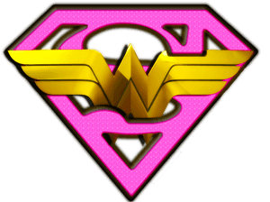 Wonder Woman Logo3 D Rendering PNG image with transparent background