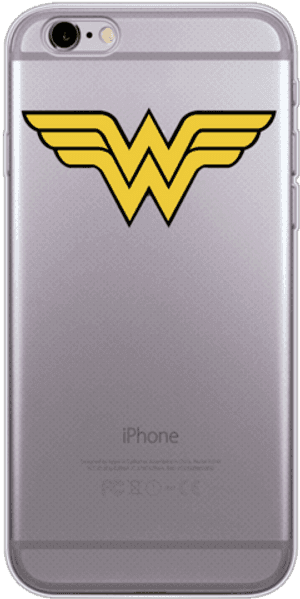 Wonder Woman Logoi Phone Case PNG image with transparent background