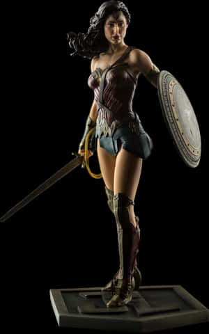 Wonder Woman Justice League Statue, HD Png Download PNG with transparent background