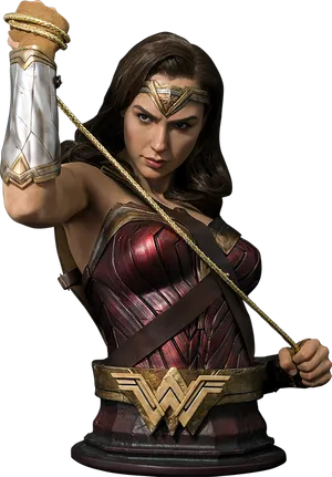 Wonder Woman With Lasso Ready PNG Image