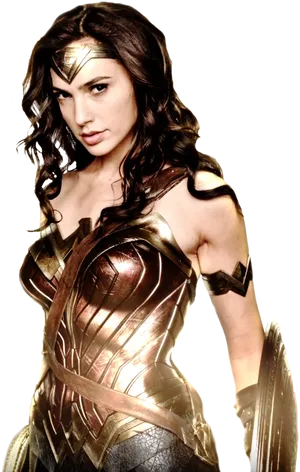 Wonder Womanin Armor PNG Image