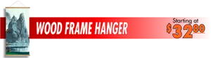 Wood Frame Hanger Advertisement Banner PNG Image