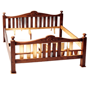 Wooden Bed Frame PNG 05042024 PNG image with transparent background