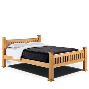 Wooden Bed Frame Png 06282024 PNG Image