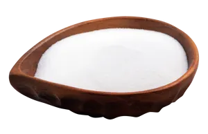 Wooden Bowl Filled With Salt PNG Image