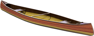 Mystic River Tandem Cedar Strip Canoe - Canoe, HD Png Download PNG