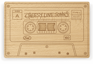 Fred Cheesy Love Songs Cassette Tape Cheese , Png Download, Transparent Png PNG
