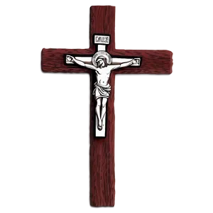 Wooden Catholic Cross Graphic Png Wus4 PNG Image