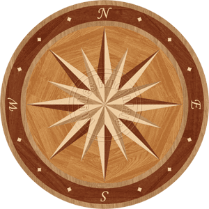 Transparent Fantasy Compass Rose Png - Compass Rose Floor, Png Download PNG image with transparent background