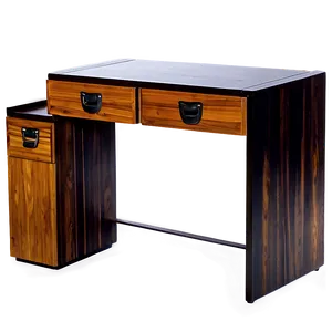 Wooden Computer Desk Png Akl PNG Image