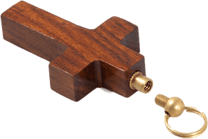 Wooden Cross Cremation Cross - Pendant PNG image with transparent background