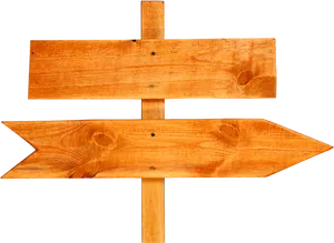 Wooden Directional Signpost.png PNG Image