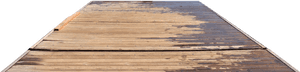 Wooden Dock Perspective View PNG with transparent background