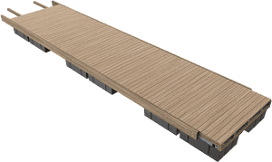 Wooden Dock Platform Isolated PNG with transparent background