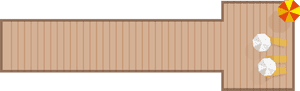 Wooden Dock Top View Illustration PNG with transparent background
