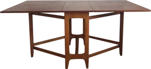 Wooden Expandable Dining Table PNG Image