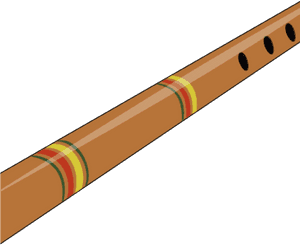Wooden Flute Closeup Illustration.png PNG image with transparent background