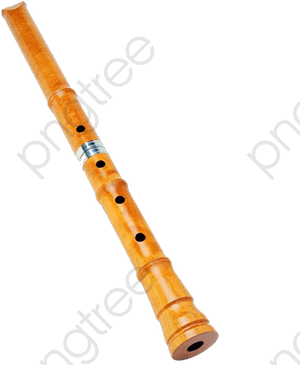 Wooden Flute Isolatedon Transparent Background PNG image with transparent background