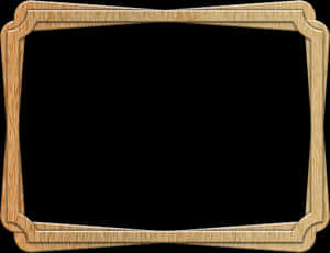 Wooden Frame Blackboard Texture PNG image with transparent background