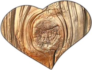 Wooden Heart Texture Background PNG Image