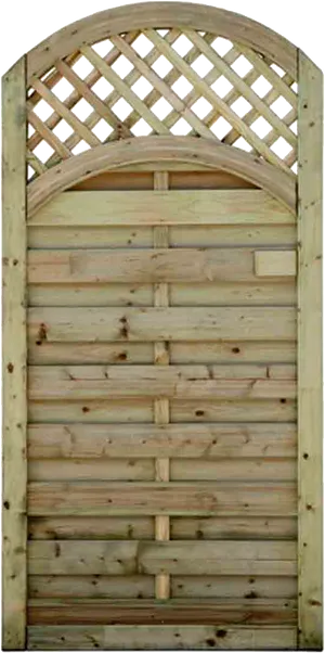 Wooden Lattice Garden Gate.png PNG Image