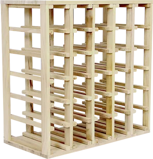 Wooden Lattice Structure PNG Image