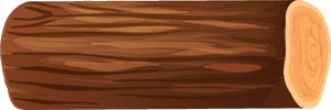 Wooden Log Illustration PNG image with transparent background