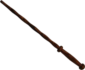 Wooden Magic Wand PNG Image