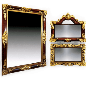 Wooden Mirror Frame PNG 10 PNG