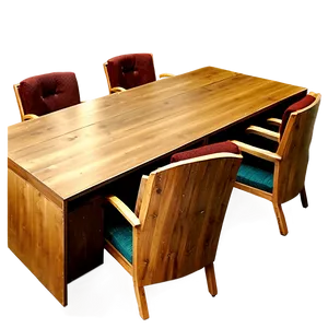 Wooden Office Table Png Iug PNG Image