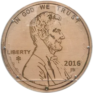 Wooden Penny Art2016 PNG Image