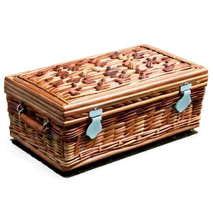 Wooden Picnic Basket Png Nbc21 PNG Image