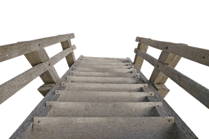 Wooden Pier Over Water PNG image with transparent background