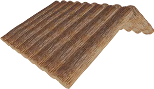 Wooden Roof Texture Isolated PNG Image