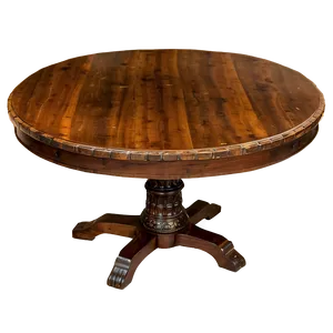 Wooden Round Table Png Gij73 PNG Image