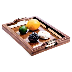 Wooden Serving Tray Png 06212024 PNG Image