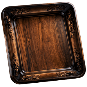 Wooden Serving Tray PNG pyl16 PNG