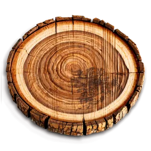 Wooden Slice Coaster Png 06252024 PNG Image