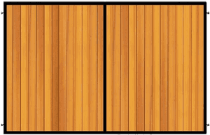 Metal Framed Wooden Gate - Wood Gate Png, Transparent Png PNG image with transparent background