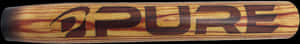 Wooden Softball Bat Pure Brand PNG image with transparent background